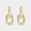 Gold Double XL Link earrings | Rabanne Store