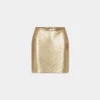 GOLD MINI SKIRT IN MESH | Rabanne Shop