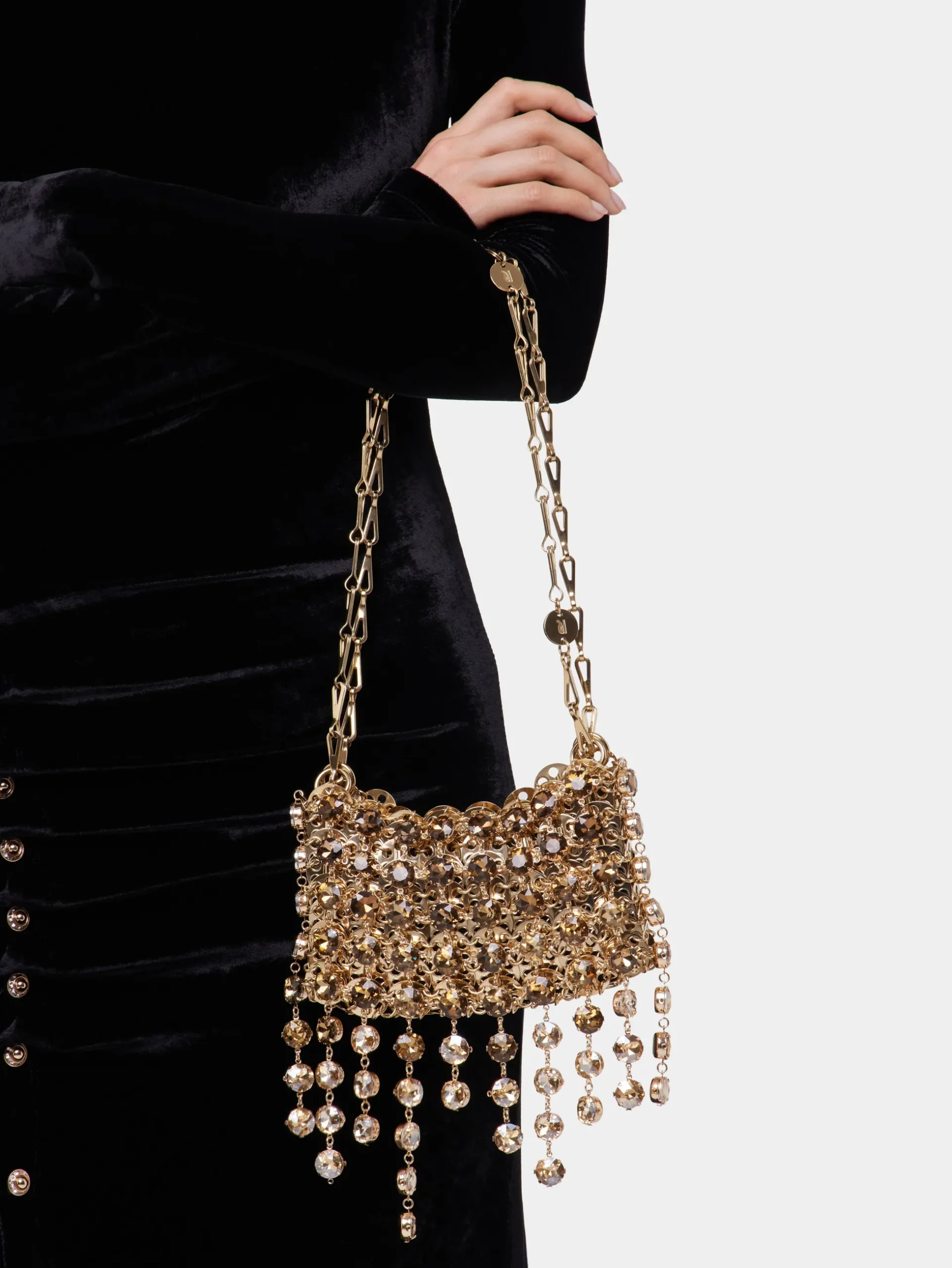 1969 GOLD NANO BAG STRASS | Rabanne Discount