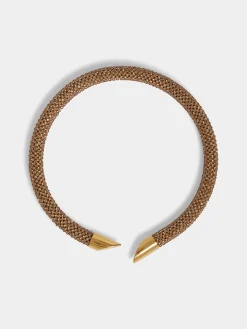 Gold Pixel necklace in micro crystals | Rabanne Best Sale