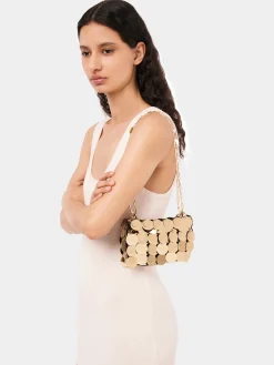 GOLD SPARKLE DISCS NANO BAG | Rabanne Flash Sale