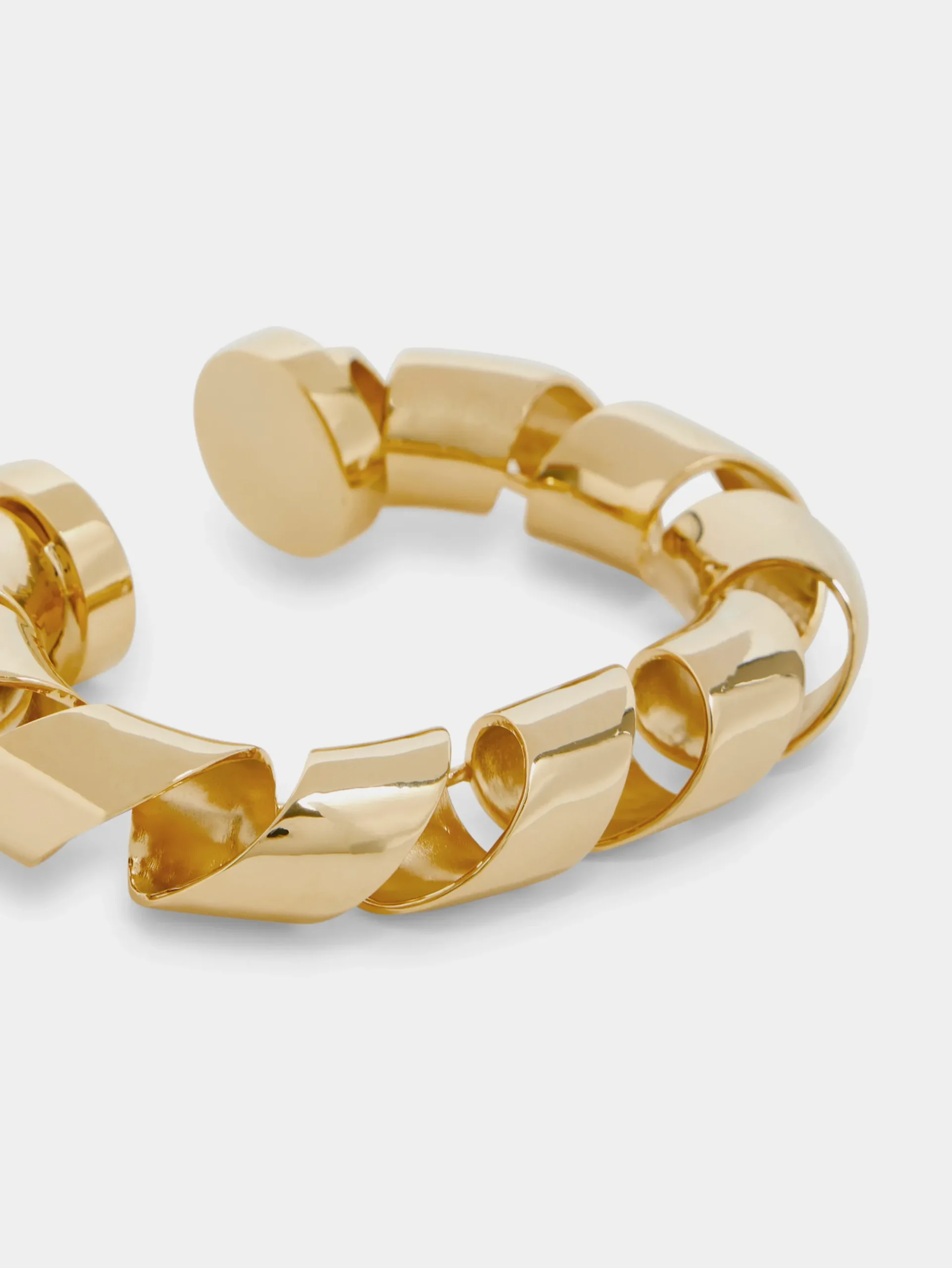 Gold XL link twist cuff | Rabanne Best