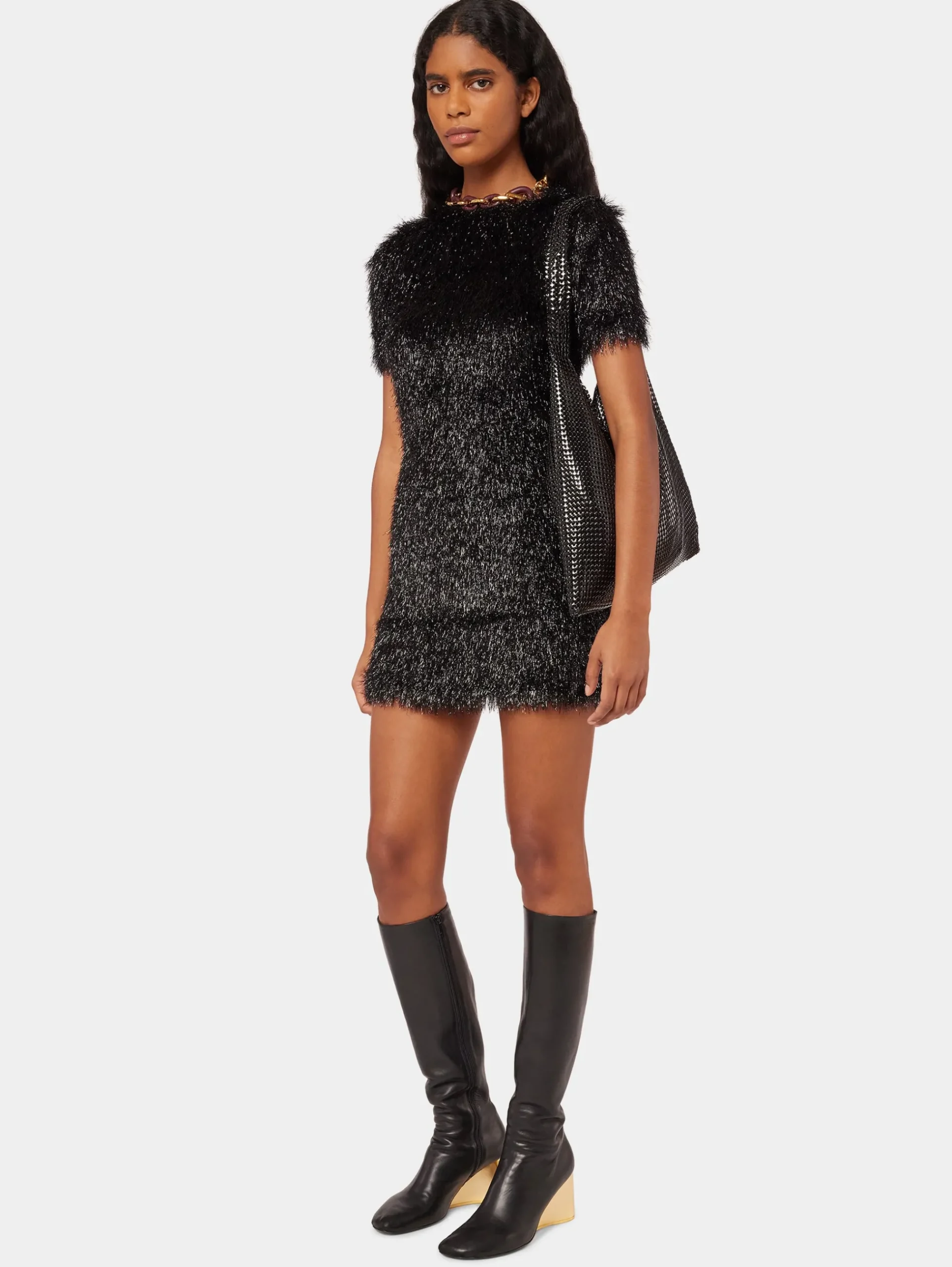 Golden heel Knee-High leather Boots | Rabanne Best