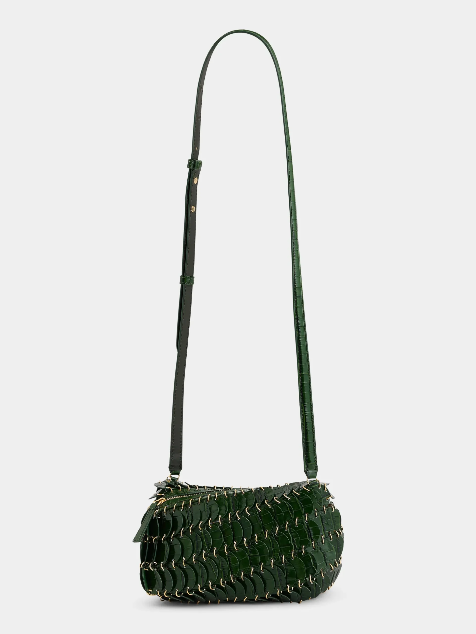 GREEN CROSSBODY PACO LEATHER BAG | Rabanne Best