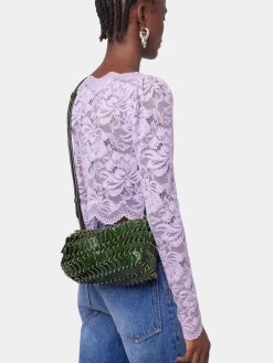 GREEN CROSSBODY PACO LEATHER BAG | Rabanne Best