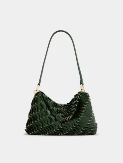 GREEN PACO LEATHER BAG | Rabanne Outlet