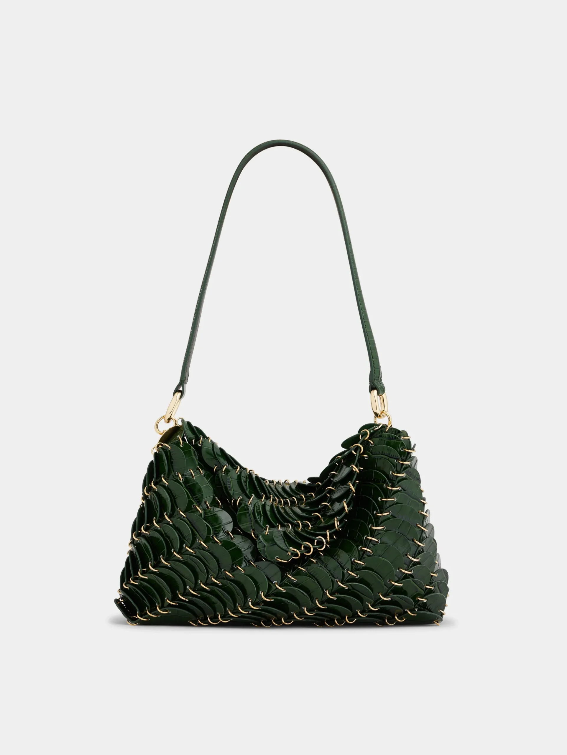 GREEN PACO LEATHER BAG | Rabanne Outlet