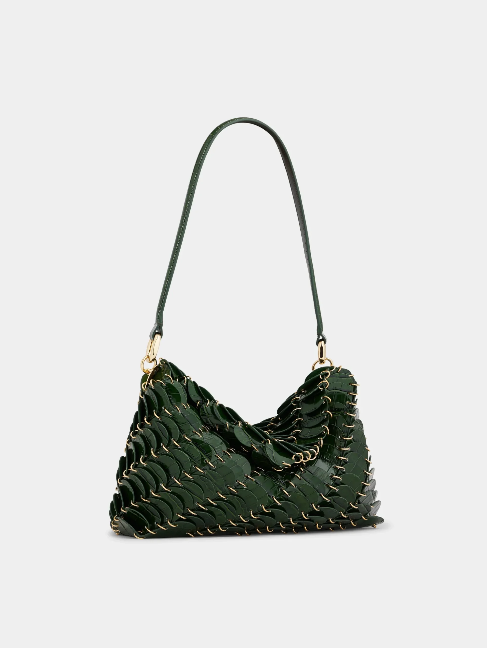 GREEN PACO LEATHER BAG | Rabanne Outlet