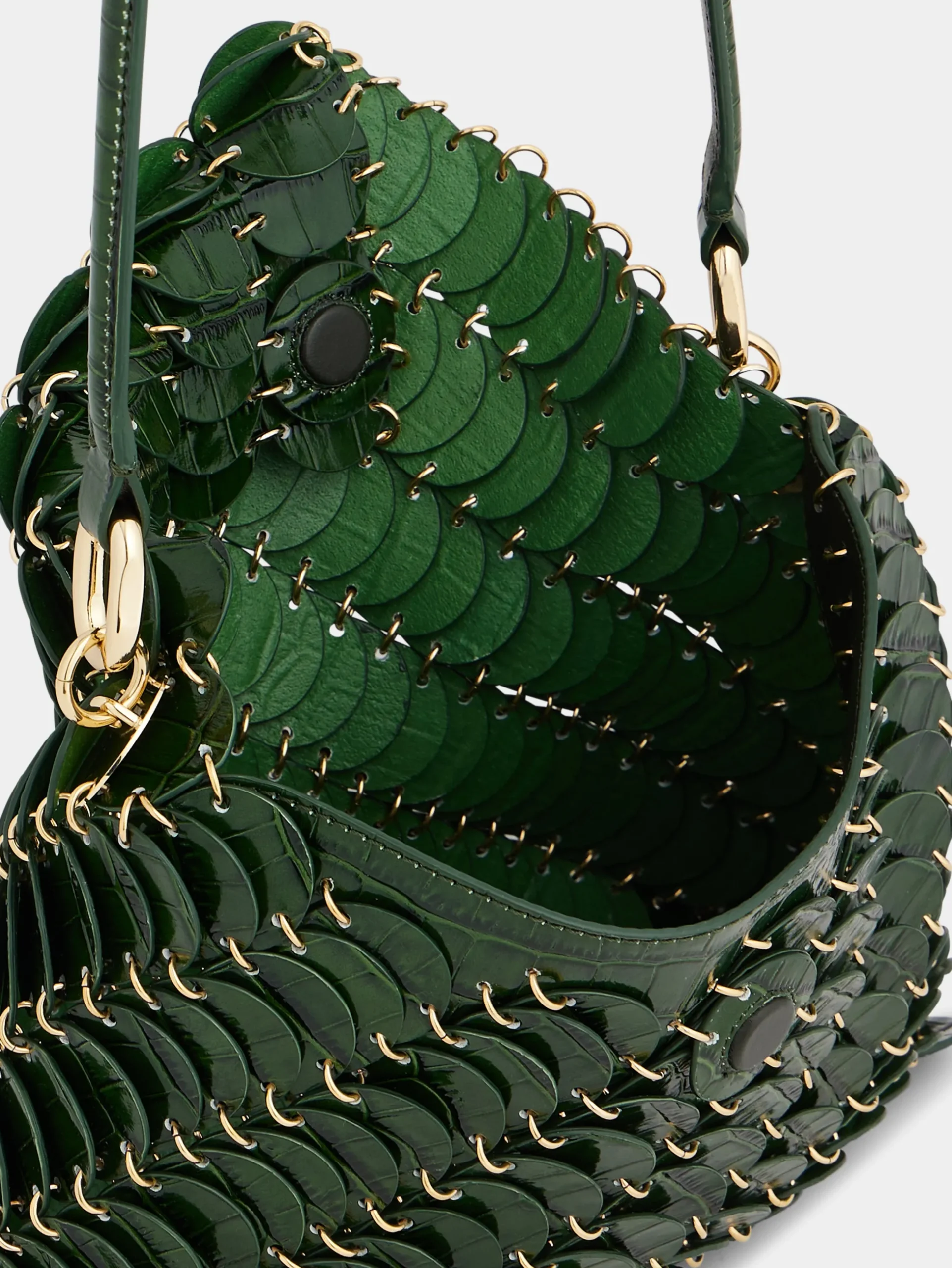 GREEN PACO LEATHER BAG | Rabanne Outlet