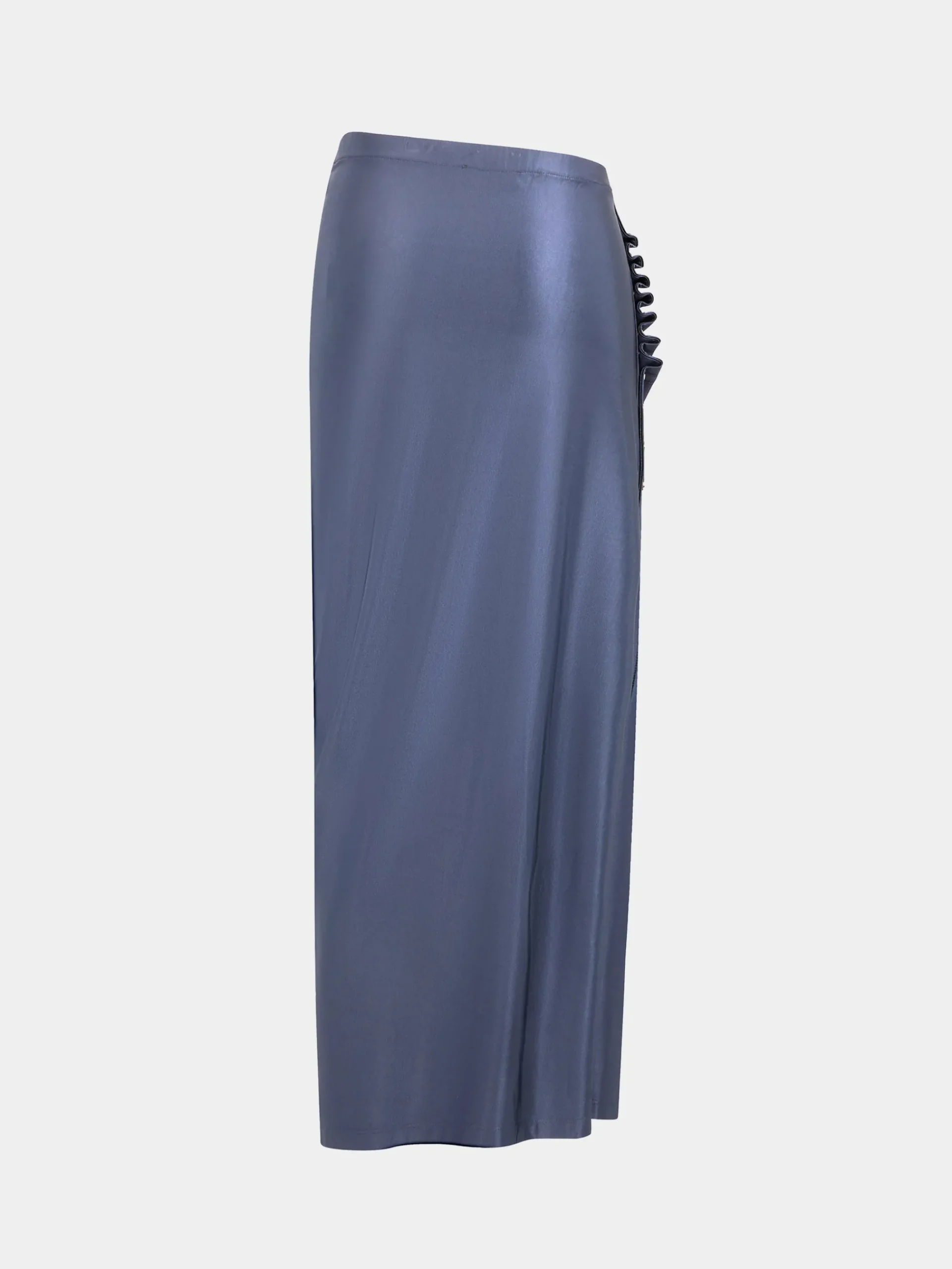 GREY MIDI SKIRT IN JERSEY | Rabanne Shop