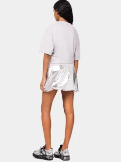 Grey t-shirt with piercing | Rabanne Store