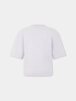 Grey t-shirt with piercing | Rabanne Store