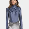 HIGH NECK TOP IN JERSEY | Rabanne Discount