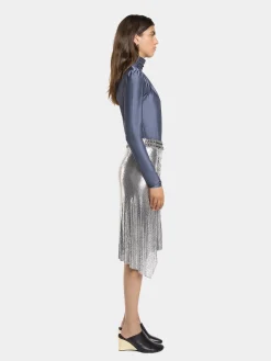 HIGH NECK TOP IN JERSEY | Rabanne Discount