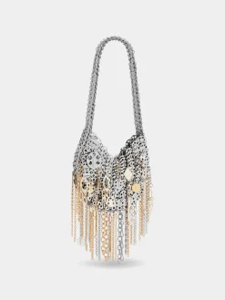 ICONIC SILVER 1969 MOON BAG ASSEMBLED WITH METALLIC PAMPILLES | Rabanne Sale