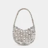 Iconic Silver Moon 1969 Bag embellished with Rhinestones | Rabanne Cheap