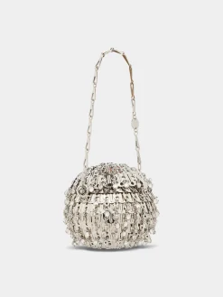 Iconic Silver Sphere 1969 Bag crafted with Crystals | Rabanne Flash Sale