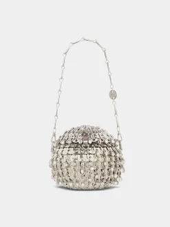 Iconic Silver Sphere 1969 Bag crafted with Crystals | Rabanne Flash Sale