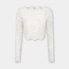 IVORY CROP TOP IN LACE | Rabanne Cheap