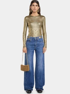 LACE-LIKE KNIT SWEATER | Rabanne Outlet