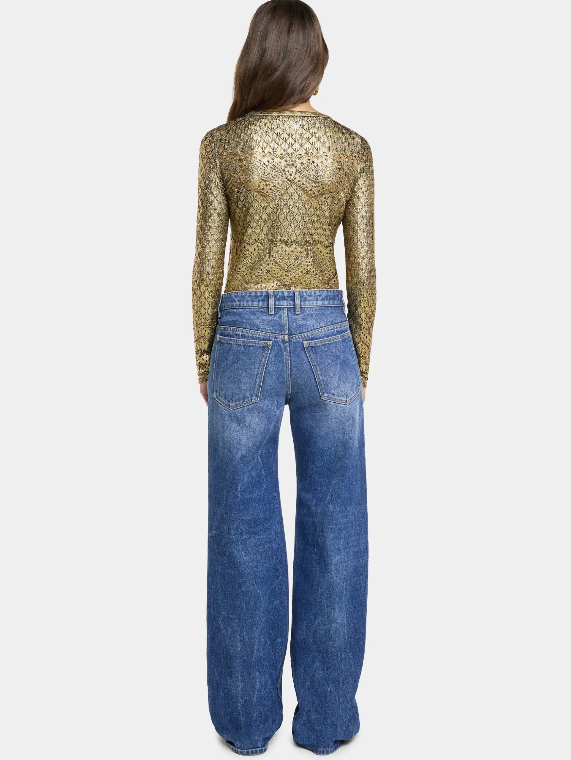 LACE-LIKE KNIT SWEATER | Rabanne Outlet