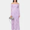 LAVENDER LONG DRESS IN LACE | Rabanne Cheap