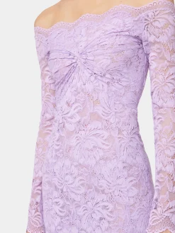 LAVENDER LONG DRESS IN LACE | Rabanne Cheap