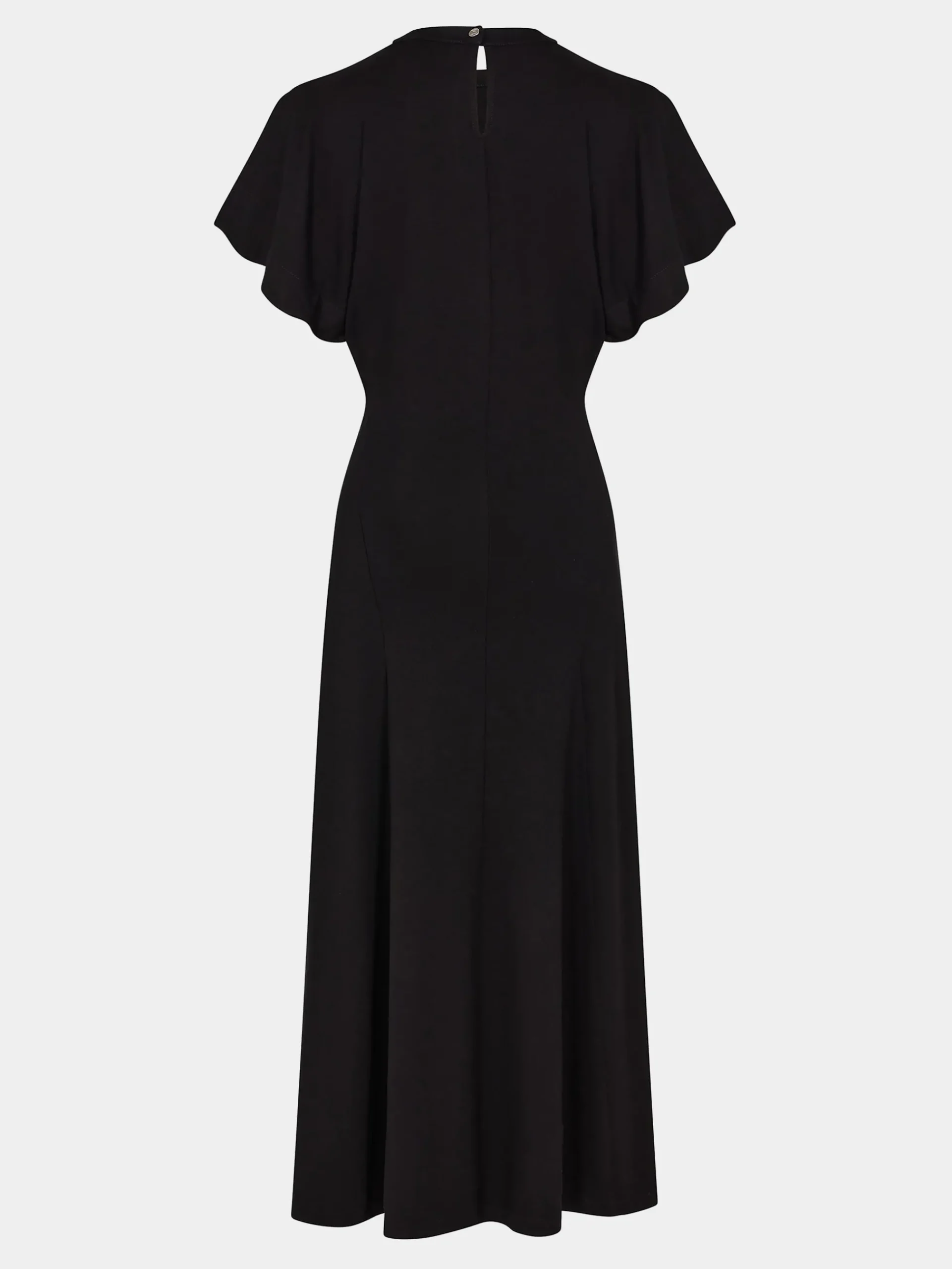Long black drapé pression dress | Rabanne Outlet