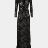 Long black lace dress | Rabanne Store