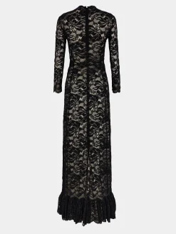 Long black lace dress | Rabanne Store