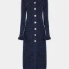 LONG COAT IN TWEED KNIT | Rabanne Online