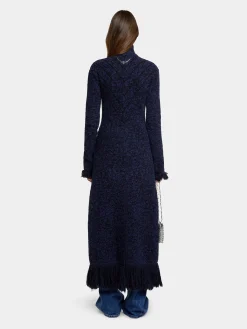 LONG COAT IN TWEED KNIT | Rabanne Online