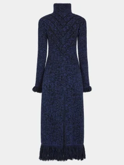LONG COAT IN TWEED KNIT | Rabanne Online