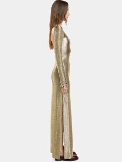 LONG DRESS IN LUREX JERSEY | Rabanne Outlet