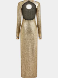 LONG DRESS IN LUREX JERSEY | Rabanne Outlet