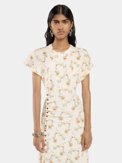 LONG GATHERED DRESS IN JERSEY | Rabanne Cheap