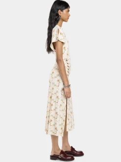 LONG GATHERED DRESS IN JERSEY | Rabanne Cheap