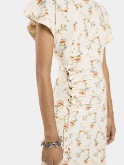 LONG GATHERED DRESS IN JERSEY | Rabanne Cheap