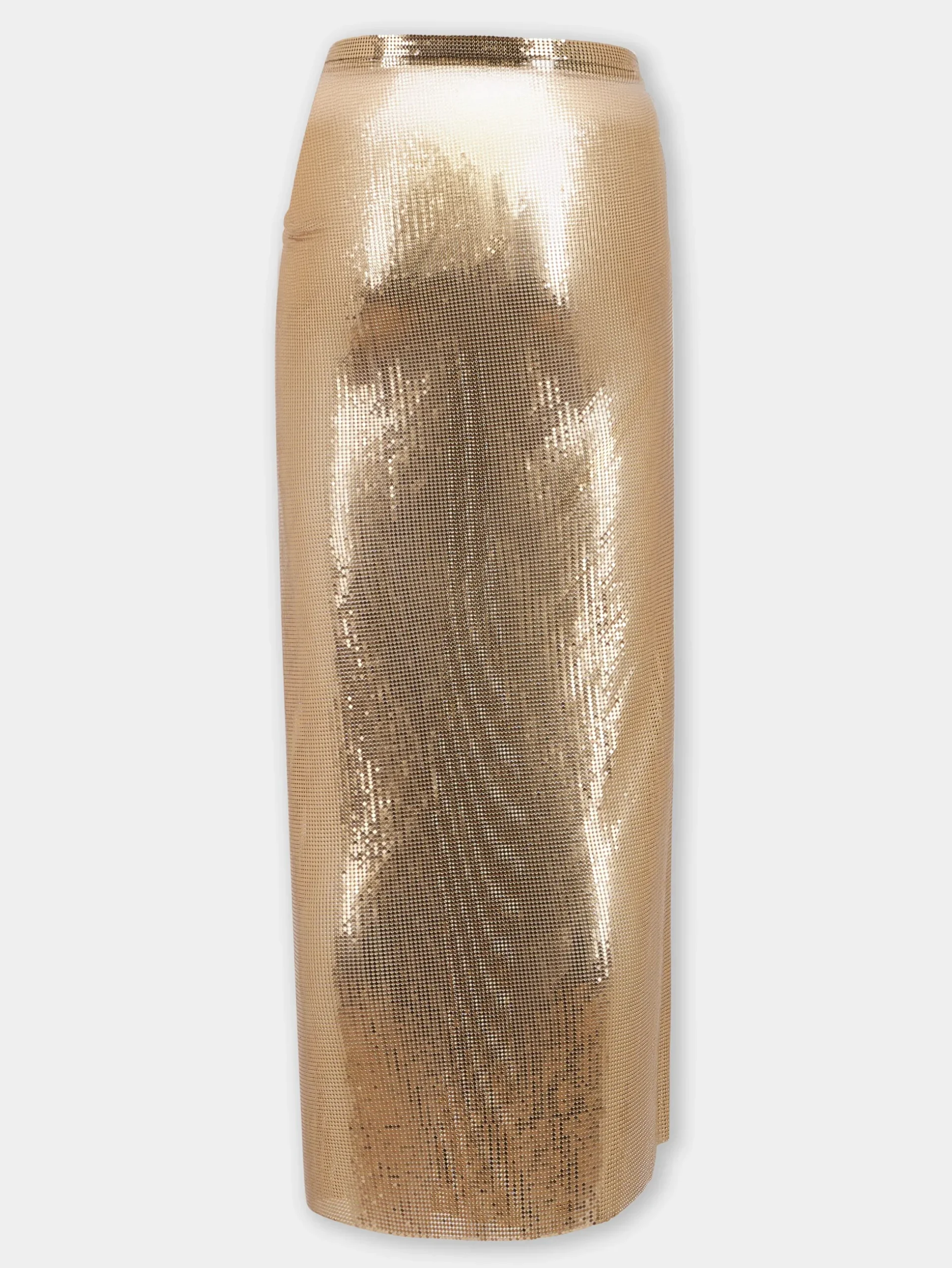 LONG GATHERED SKIRT IN MESH | Rabanne Cheap