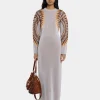 LONG LUREX JACQUARD DRESS | Rabanne Outlet
