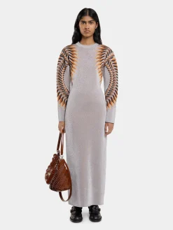 LONG LUREX JACQUARD DRESS | Rabanne Outlet