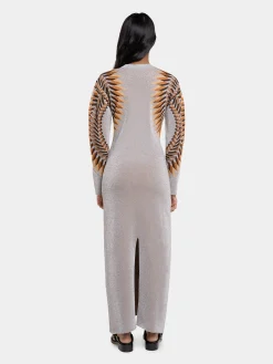 LONG LUREX JACQUARD DRESS | Rabanne Outlet