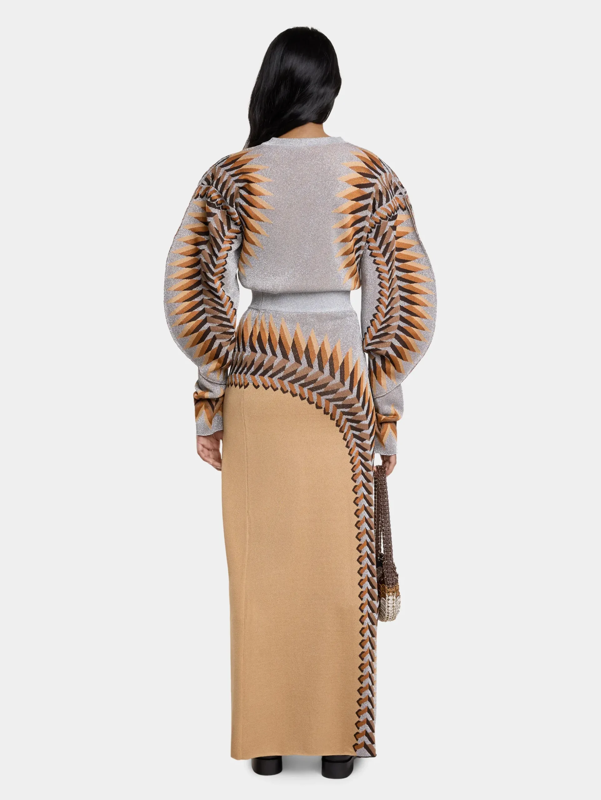 LONG LUREX JACQUARD SKIRT | Rabanne Cheap