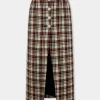 LONG SKIRT IN WOOL TARTAN | Rabanne Store