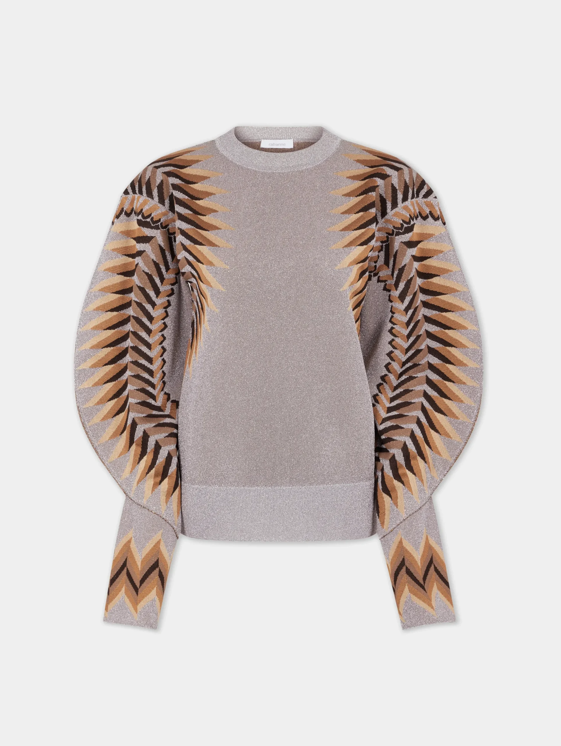 LONG-SLEEVE LUREX JACQUARD SWEATER | Rabanne Cheap