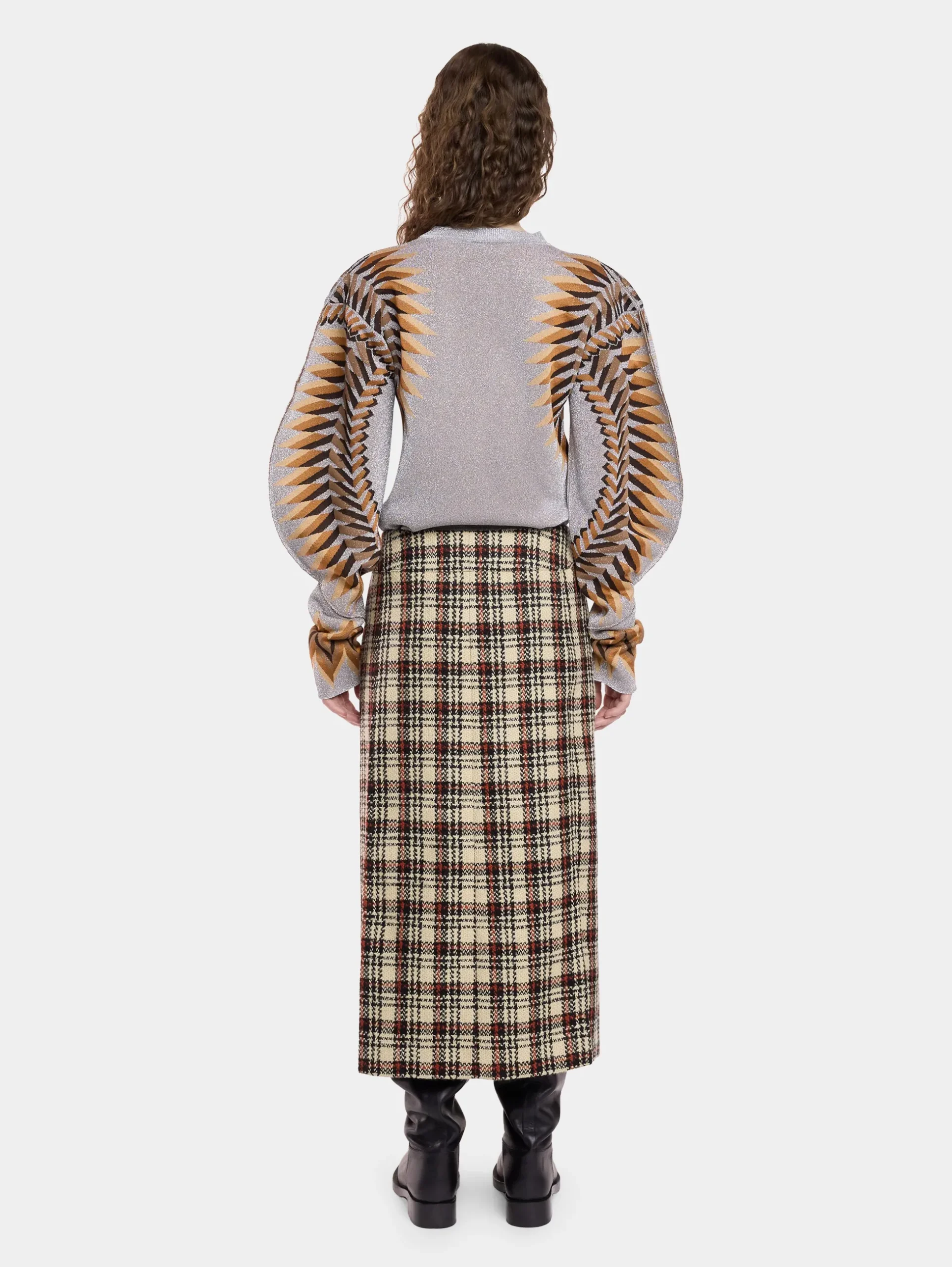 LONG-SLEEVE LUREX JACQUARD SWEATER | Rabanne Cheap