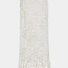 Maxi stretch lace ivory skirt | Rabanne Hot