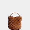 Medium Cognac bucket Paco bag in leather | Rabanne Hot