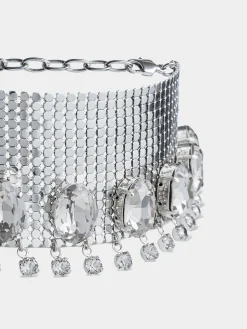 Mesh choker crowned with crystals | Rabanne Best