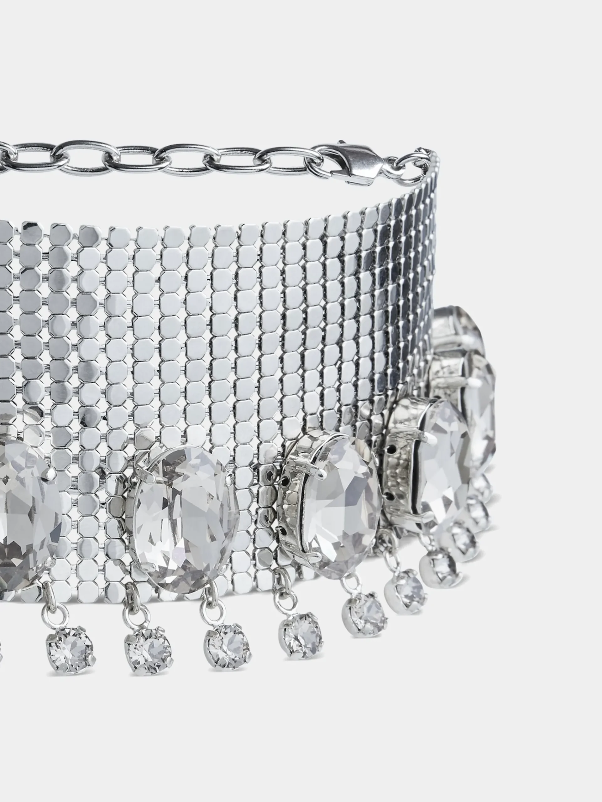 Mesh choker crowned with crystals | Rabanne Best